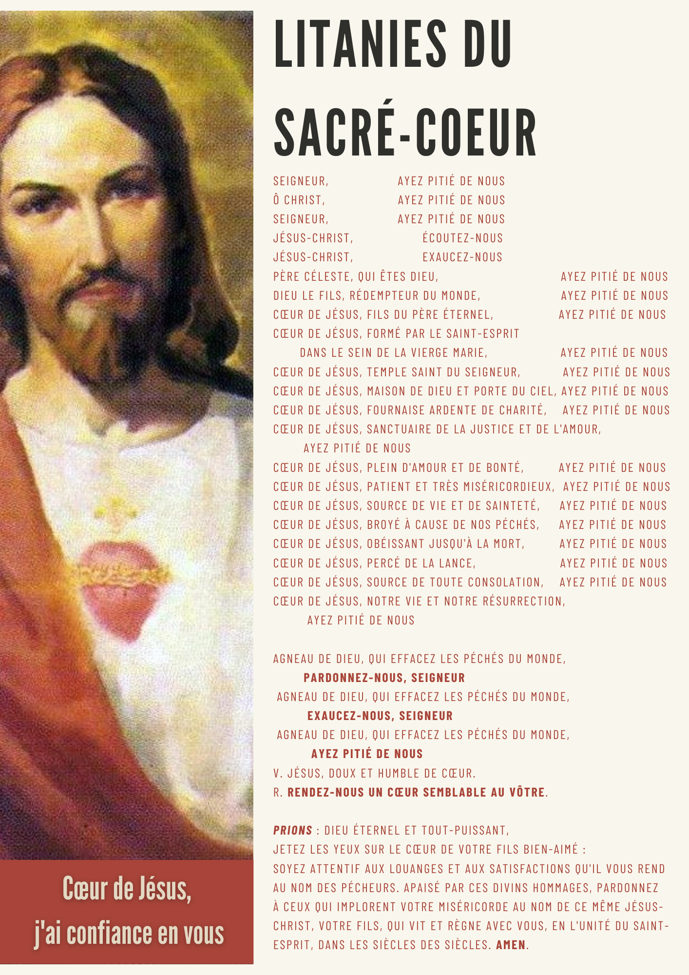 Litanies du Sacré Cœur